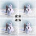 Lindahl 4.5 x 4.5" Vignette - Pro Mesh Hi Key Square Composition