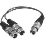 Comprehensive 3-Pin XLR Female to 2 3-Pin XLR Female Y-Cable - 1'