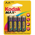 Kodak Bateria Alcalina AA de 1,5V - Kit com 4