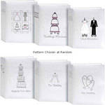 Pioneer Photo Albums Wedding Book Bound Album-4x6"-White Cover/Assorted Stamped Wedding Design
