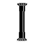 Delta ABS Slip Joint Extension Tube 16" Double End
