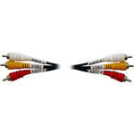 Hosa Technology 3 RCA Male to 3 RCA Male Audio Video Cable - 13'