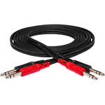Hosa Technology Cabo de 2 Fones Macho Est�reo (1/4 de polegada) para 2 Fones Macho Est�reo (1/4 de polegada) - 9 p�s (2,74m)