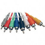 Hosa Technology RCA to RCA Patchbay Cable Set (8-Pack) - 1'