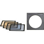 LEE Filters Conjunto de Filtros de Poli�ster Fine Color Temperature (Fine CT) (81A, 81D, 82A e 82C) com Suporte de Gel de Encaixe