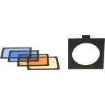LEE Filters Conjunto de Filtros de Poli�ster de Temperatura de Cor (CT) com Suporte de Encaixe de Gelatina - Filtros de Aquecimento 80A, 80C, 85B e 85C