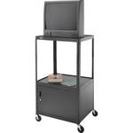 Advance A-V Cart, Cabinet- Black 25x30x42"