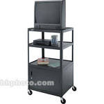 Advance Multi-Shelf Cart, Cabinet- Black 25x30x54"