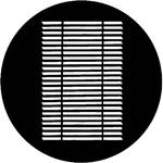 Rosco Steel Gobo #7215 - Louvre - Size M