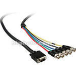 Comprehensive VGA 15-pin (HD15) Male to 5 BNC Cable - 25'