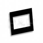 ClearFile Transvue Self Adhesive Transparency Mount, 6x4.5, Black - 100 Pack