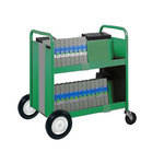 Luxor VTB22GRS 4-Shelf Video Truck (Green/Silver)