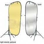 Lastolite Collapsible Reflector - 4x6' Oval - Sunfire/Silver 