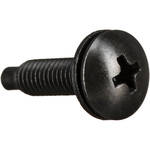 Middle-Atlantic HPS 10-32 3/4" Philips Truss-Head Screws & Washers 25 Pieces (Black)