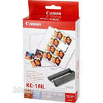 Canon KC-18IL Card-size mini-labels, 8 per sheet, 18 sheets