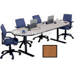 Bretford 120 x 36 x 29" Race Track Conference Table - Wild Cherry
