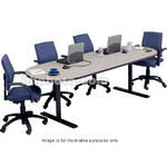 Bretford 120 x 36 x 29" Race Track Conference Table - Storm Nebula