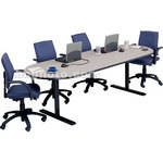 Bretford 76 x 36 x 29" Race Track Conference Table - Storm Nebula