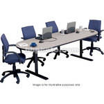 Bretford 96 x 36 x 29" Race Track Conference Table - Storm Nebula