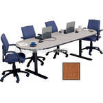Bretford 120 x 42 x 29" Rectangle Conference Table - Cherry
