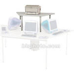 Bretford Shelf for 80" Trapezoid Tables - Grey w/ Quartz