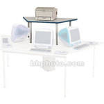 Bretford Shelf for 80" Trapezoid Tables - Grey w/ Topaz