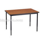 Bretford 60 x 30" Quattro Work & Utility Table - Black w/ Cherry