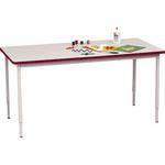 Bretford 60 x 30" Quattro Work & Utility Table - Grey w/ Cardinal