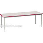 Bretford 84 x 30" Quattro Work & Utility Table - Grey w/ Cardinal