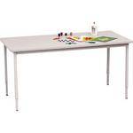 Bretford 60 x 36" Quattro Work & Utility Table - Grey w/ Quartz