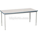Bretford 60 x 36" Quattro Work & Utility Table - Grey w/ Topaz