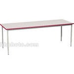 Bretford 84 x 36" Quattro Work & Utility Table - Grey w/ Cardinal