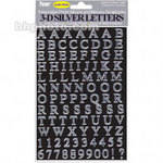 Pioneer Photo Albums Self-Adhesive 3-D Silver Letters - #3DL-S