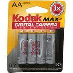 Kodak Bateria de C�mera Digital AA Max (Pack de 4)