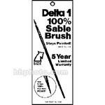 Delta Kolinsky 100% Sable Retouch Brush ("00000")