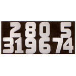Delta Soft Number Set 0 - 9, Gray - 18" (45.7cm) High