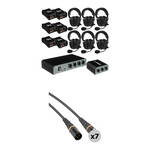 Porta-Com COM60FCC 6 Headset Intercom System with Cables