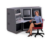 Winsted 3-Bay Corner Console w/TruForm J8130 (Gray)