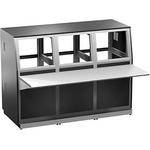 Winsted 3-Bay Base and 14.0" (35.56 cm) (8U) Slope Console, Model J8206