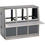 Winsted 3-Bay Base and 21.0" (53.34 cm) (12U) Slope Console, Model J8214