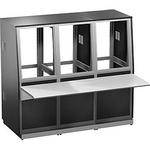 Winsted 3-Bay Base and 24.5" (62.23 cm) (14U) Slope Console, Model J8218
