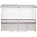 GTI CVX-2SC2F Color Viewing Station with Dual Lights/Cabinet/Four Drawers