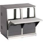 Winsted 2-Bay Low-Profile (11U) Slope Console, Model J8221