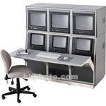 Winsted 3-Bay, Low-Profile Slope Module Console, Model J8401