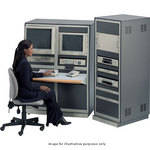 Winsted 2-Bay, 24.5" (14U) Console w/TruForm Bevel and 32U Rack, Model J8476