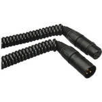 K-Tek XLR Male to XLR Female Coiled Cable - 1.5 ~ 9'