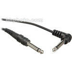 Hosa Technology 1/4" Male Phone to Right-Angle 1/4" Male Phone Cable - 15'