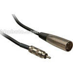 Hosa Technology RCA Male to 3-Pin XLR Male Audio Cable (Metal) - 20'