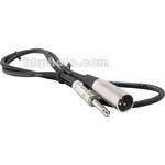 Hosa Technology Mono 1/4" Male to 3-Pin XLR Male Cable - 5'