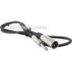 Hosa Technology Mono 1/4" Male to 3-Pin XLR Male Cable - 10'